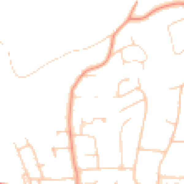 Daytime road noise heatmap for HP9 1BN