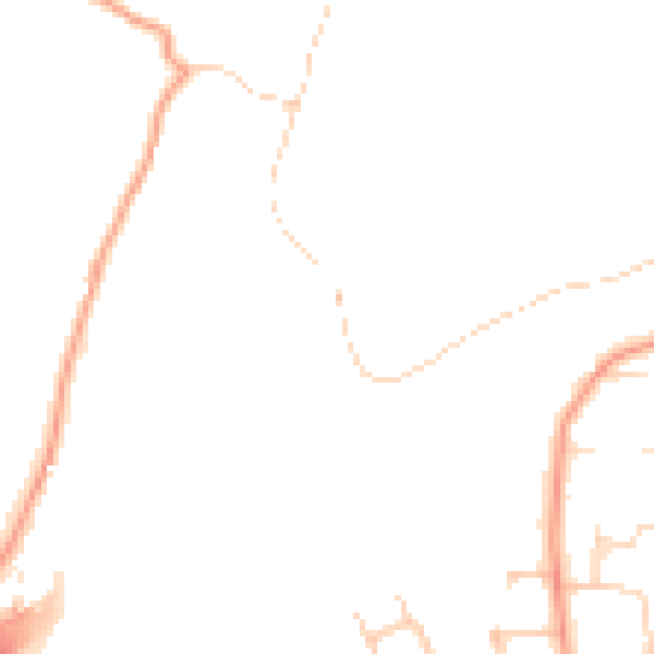 Daytime road noise heatmap for HP9 1BT