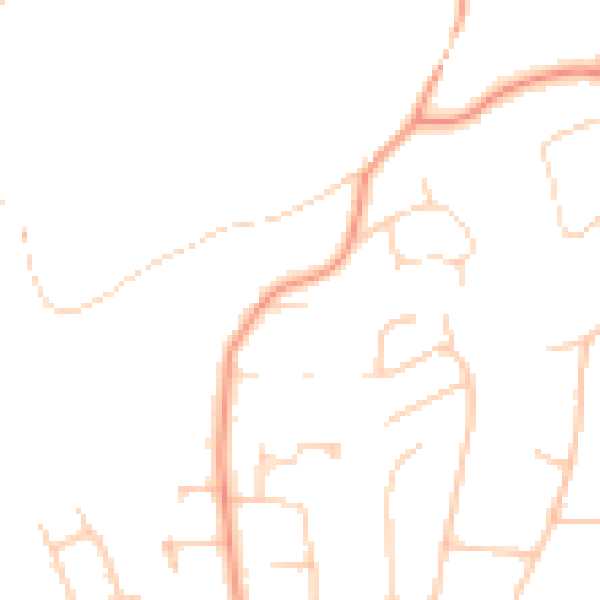 Daytime road noise heatmap for HP9 1BW