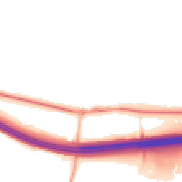 Night-time road noise heatmap for HP9 1DA