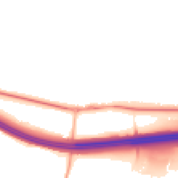 Night-time road noise heatmap for HP9 1DB