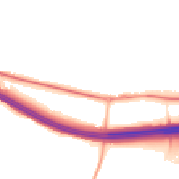 Night-time road noise heatmap for HP9 1DE