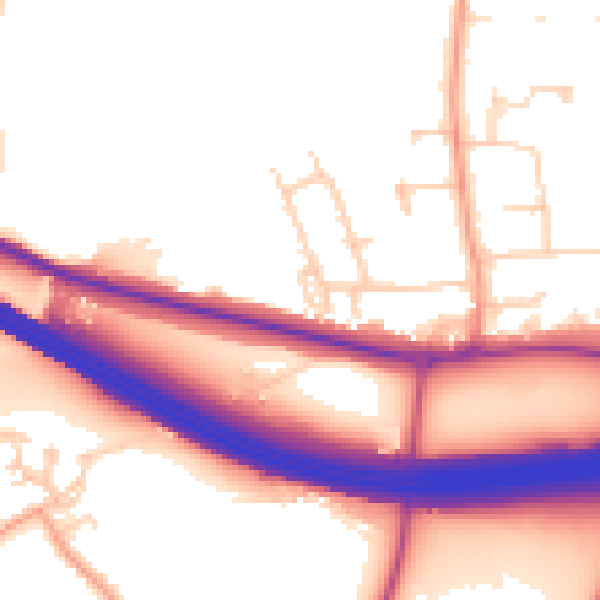 Daytime road noise heatmap for HP9 1DF