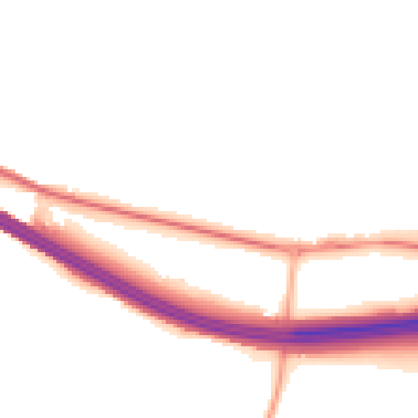 Night-time road noise heatmap for HP9 1DF