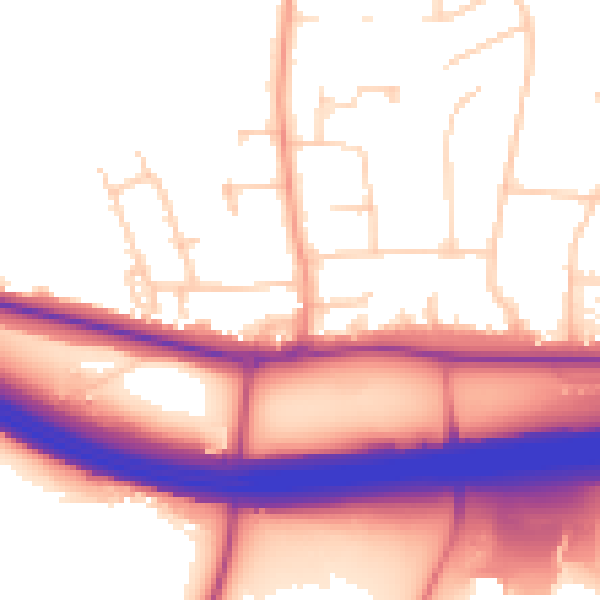 Daytime road noise heatmap for HP9 1DN