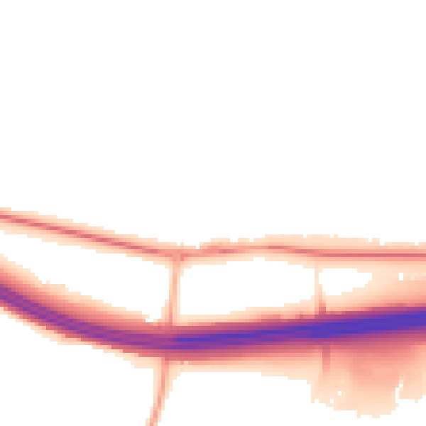 Night-time road noise heatmap for HP9 1DN