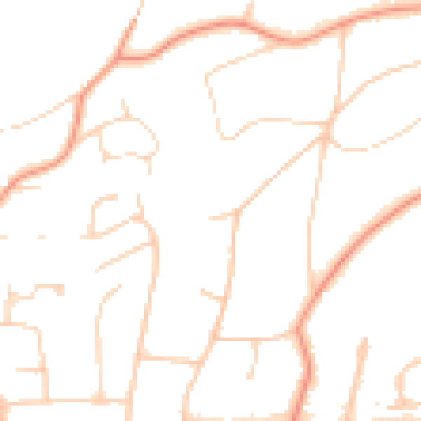 Daytime road noise heatmap for HP9 1EH