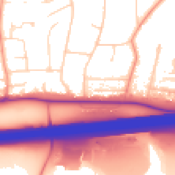 Daytime road noise heatmap for HP9 1EU