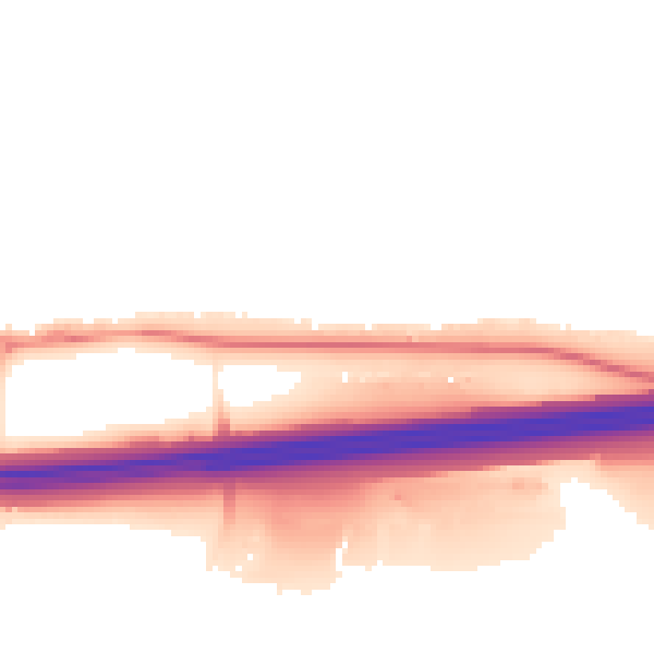Night-time road noise heatmap for HP9 1GG