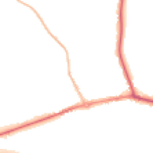 Night-time road noise heatmap for HP9 1GW