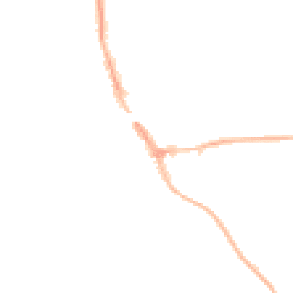 Night-time road noise heatmap for HP9 1HG