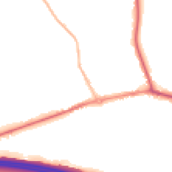 Night-time road noise heatmap for HP9 1LU
