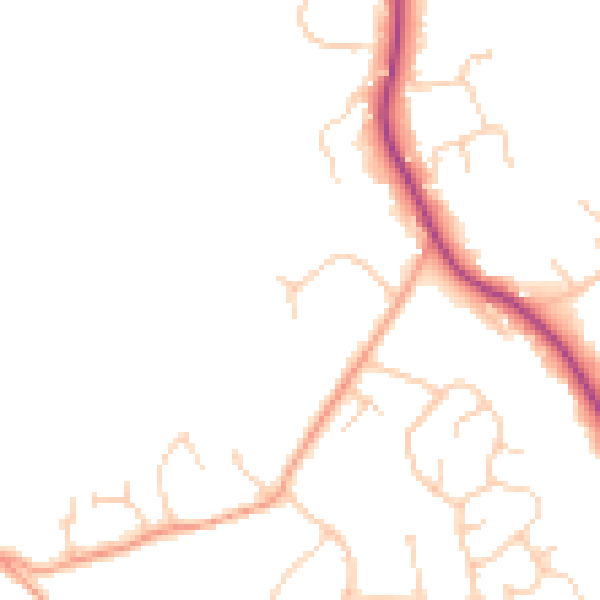 Daytime road noise heatmap for HP9 1XY