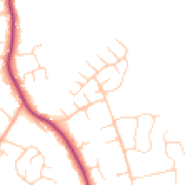 Daytime road noise heatmap for HP9 2AW