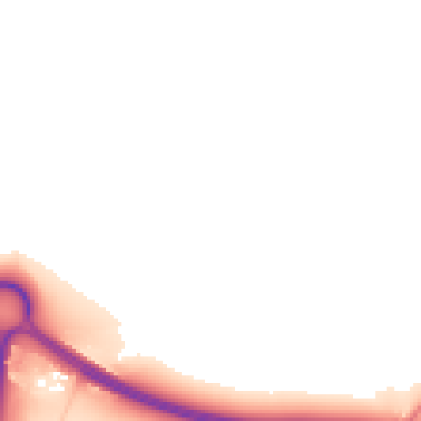 Daytime road noise heatmap for HP9 2ED