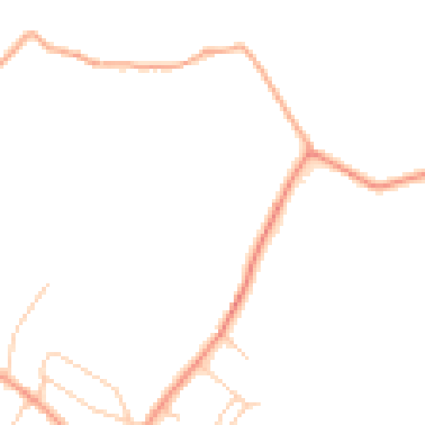 Daytime road noise heatmap for HP9 2GN