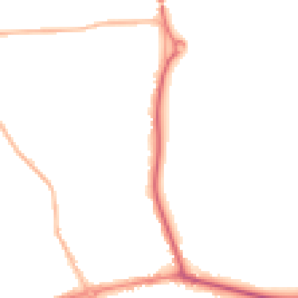 Night-time road noise heatmap for HP9 2HA