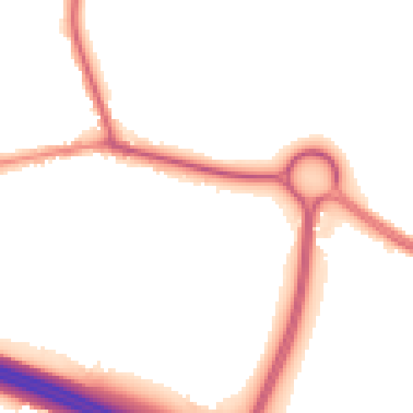Night-time road noise heatmap for HP9 2JA