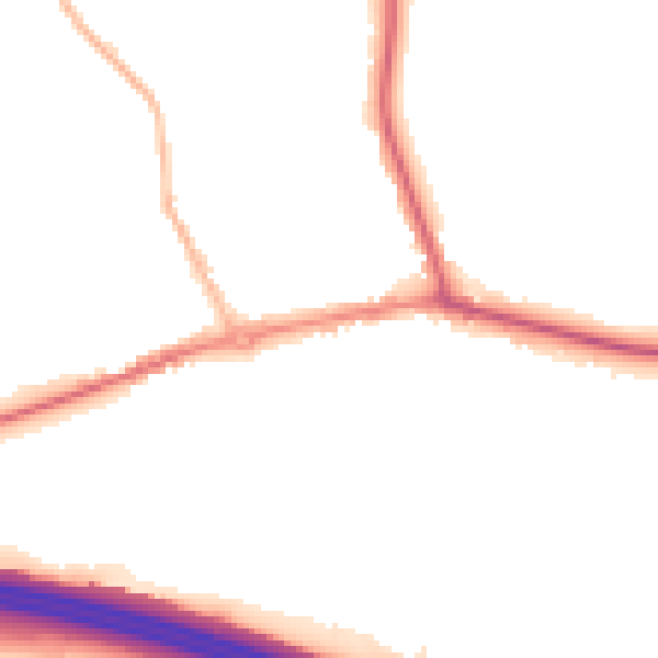 Night-time road noise heatmap for HP9 2JH