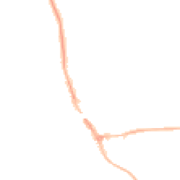 Night-time road noise heatmap for HP9 2PE