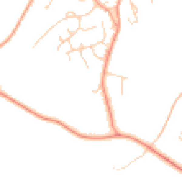 Daytime road noise heatmap for HP9 2QG