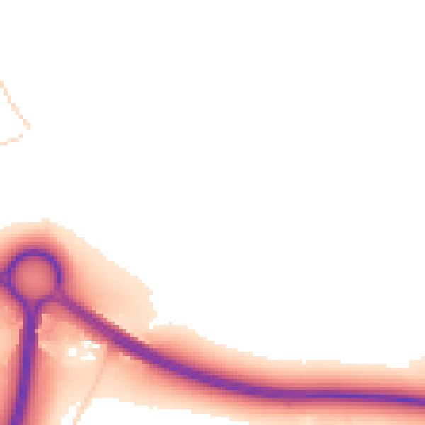 Daytime road noise heatmap for HP9 2RB