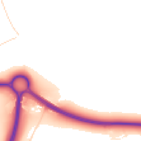 Daytime road noise heatmap for HP9 2RD