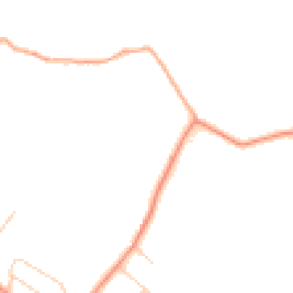 Daytime road noise heatmap for HP9 2RQ
