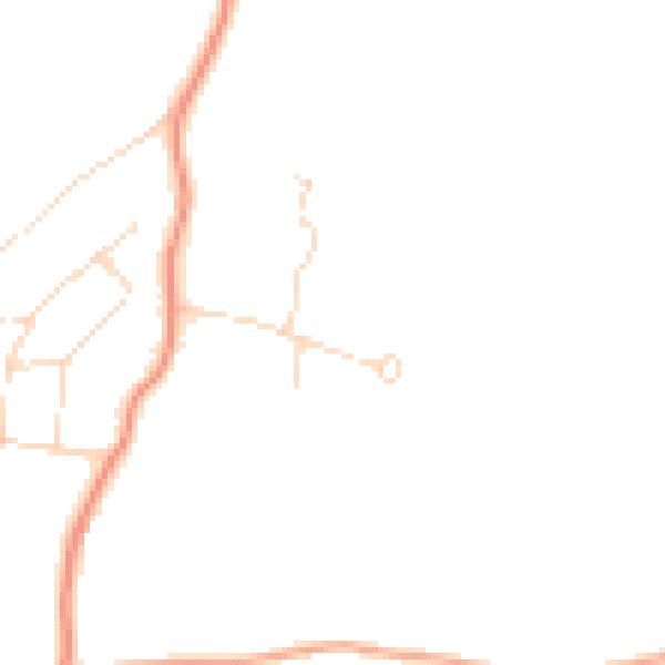 Daytime road noise heatmap for HP9 2SP