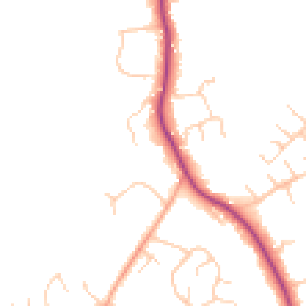 Daytime road noise heatmap for HP9 2SR