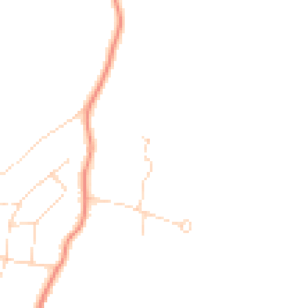 Daytime road noise heatmap for HP9 2SS