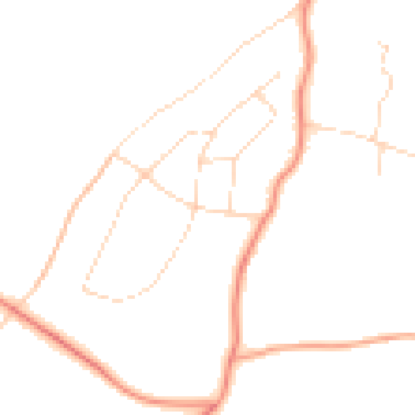 Daytime road noise heatmap for HP9 2ST