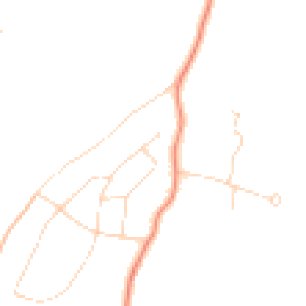 Daytime road noise heatmap for HP9 2TF