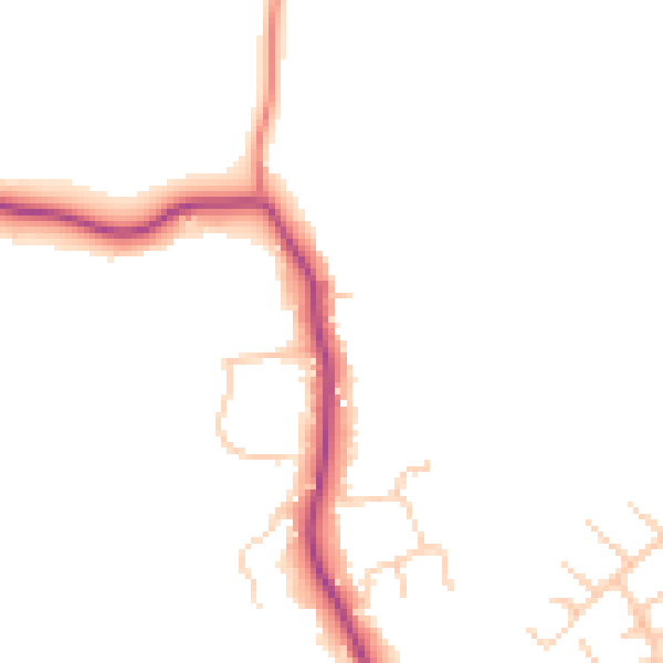 Daytime road noise heatmap for HP9 2TS