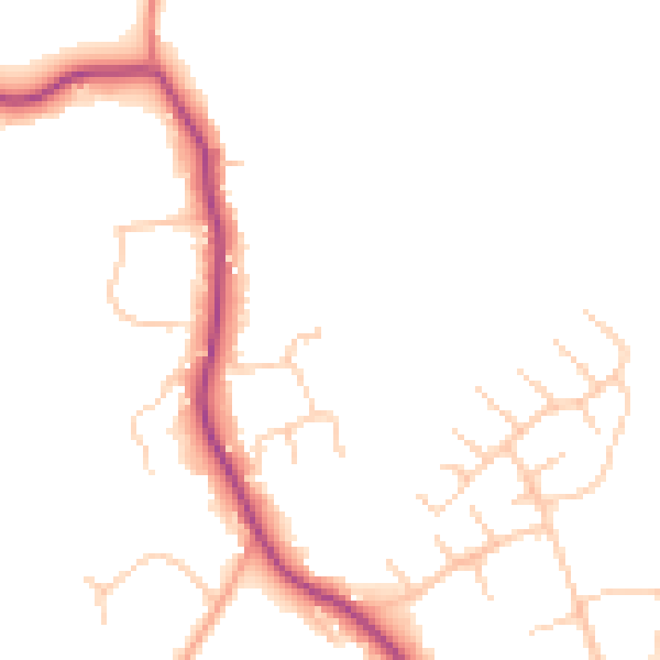 Daytime road noise heatmap for HP9 2UD