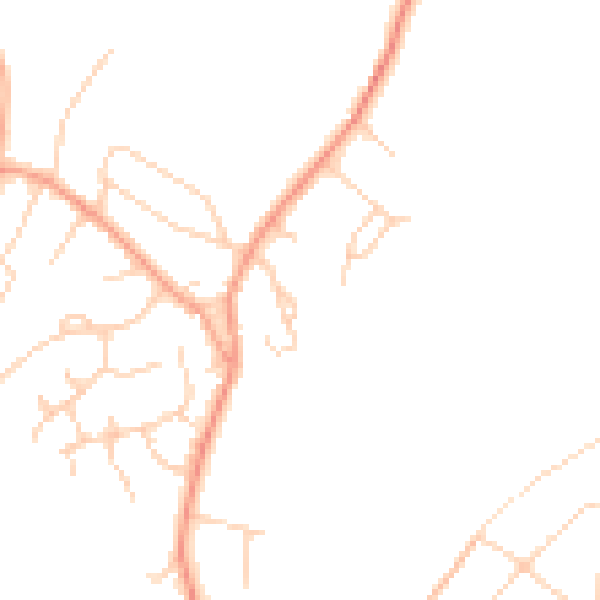 Daytime road noise heatmap for HP9 2YH