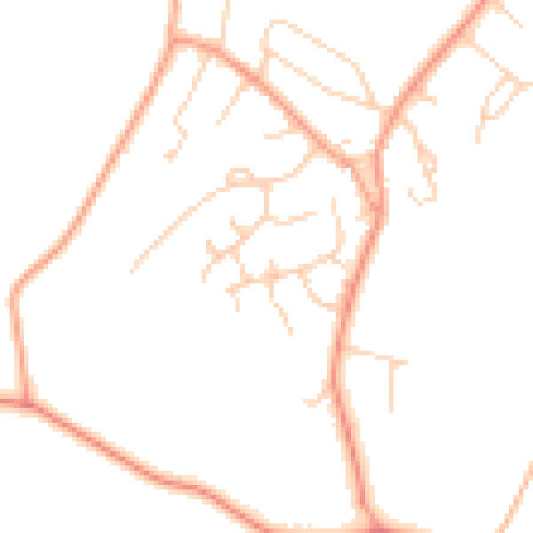 Daytime road noise heatmap for HP9 2YU