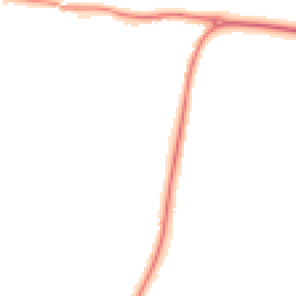 Night-time road noise heatmap for HR1 1AG