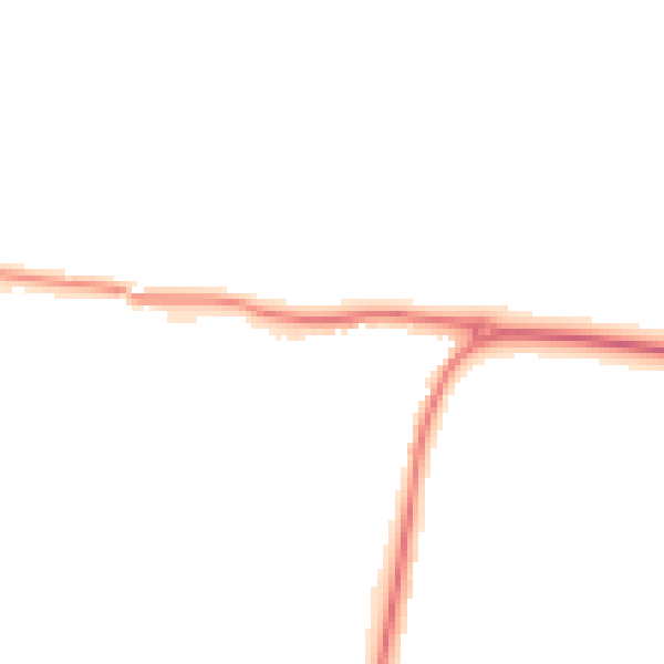 Night-time road noise heatmap for HR1 1JL