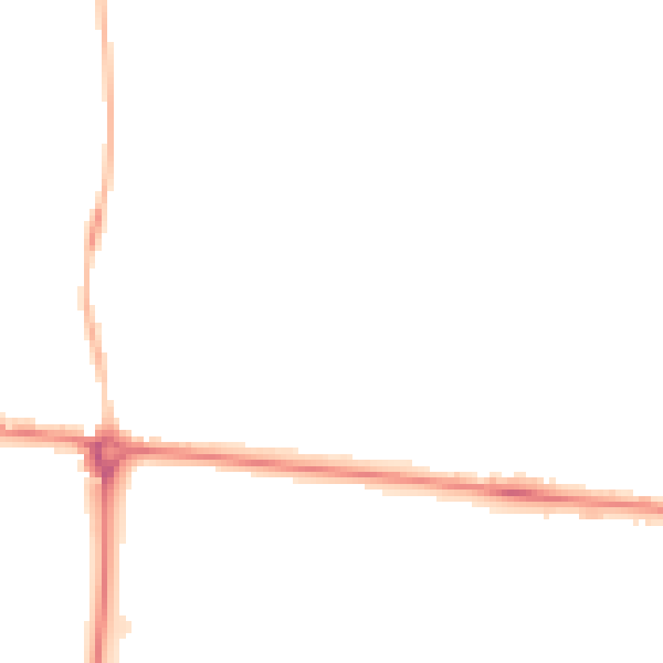 Night-time road noise heatmap for HR1 1LJ