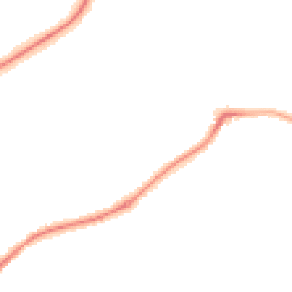 Night-time road noise heatmap for HR1 1NS