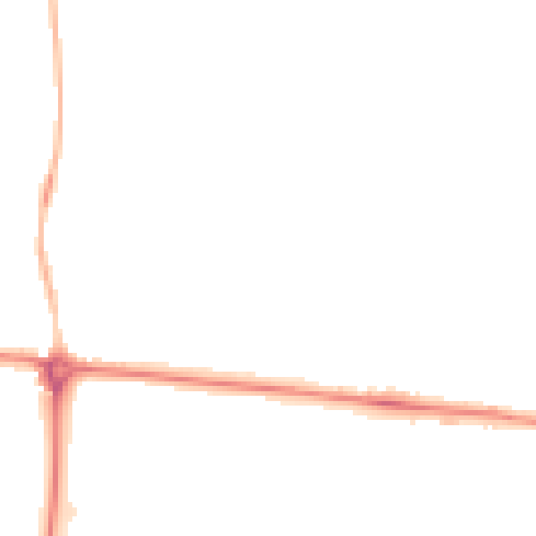 Night-time road noise heatmap for HR1 1QA