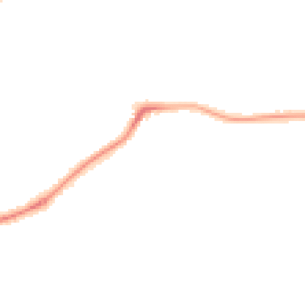 Night-time road noise heatmap for HR1 1SD