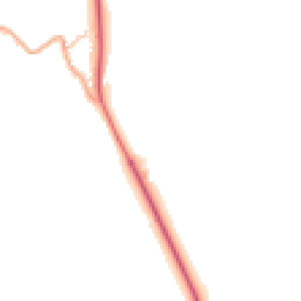 Daytime road noise heatmap for HR1 3AA