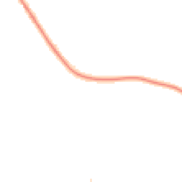 Night-time road noise heatmap for HR1 3JL