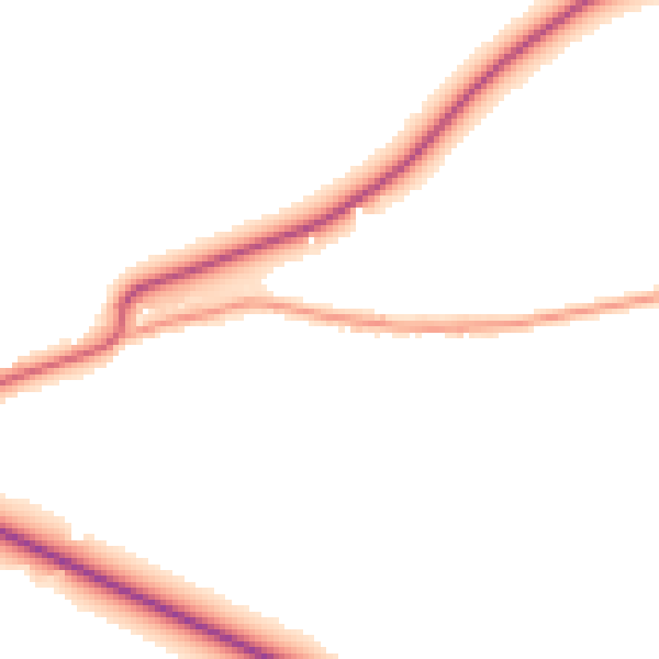 Daytime road noise heatmap for HR1 3QS