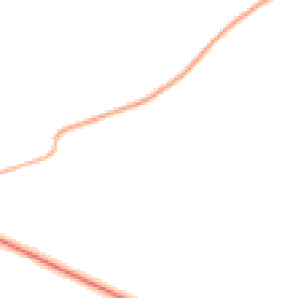 Night-time road noise heatmap for HR1 3QS