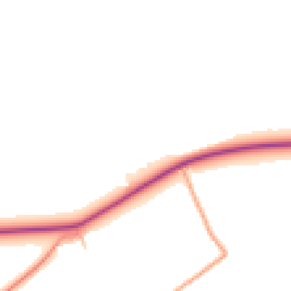 Daytime road noise heatmap for HR1 4EA