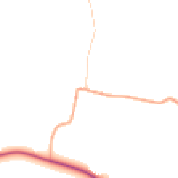 Daytime road noise heatmap for HR1 4JD
