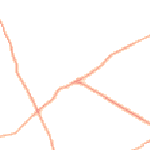 Daytime road noise heatmap for HR1 4SB
